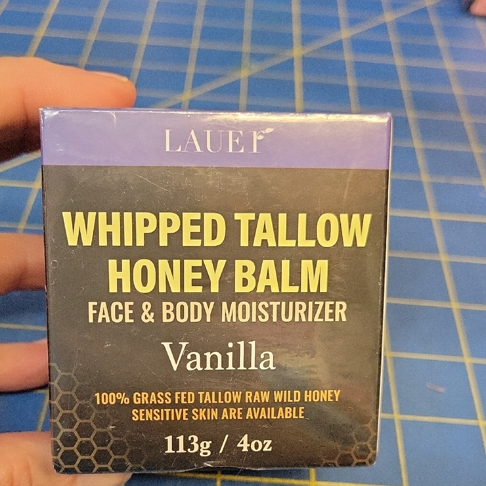 Lauer Whipped Tallow Honey Balm 113g New Sealed Box